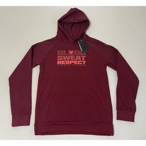Under Armour Project Rock Hoodie‎ Gym "Blood Sweat Respect" Youth $50 Boys YXL